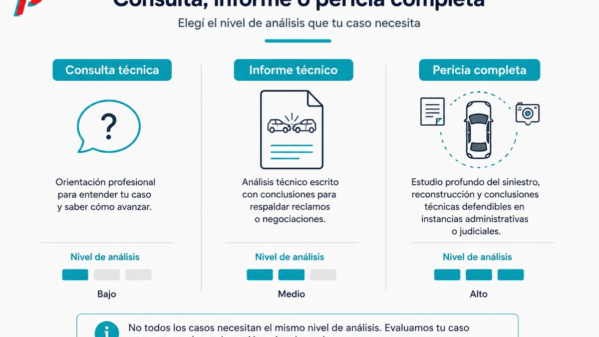 Diferencia entre consulta, informe y pericia